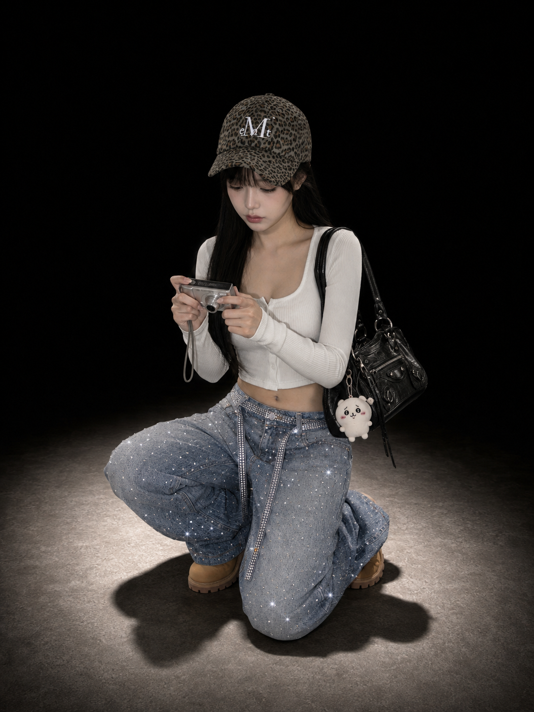 AL1027 着用画像 しゃがみ