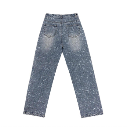 ダイヤモンドグリッター ストレートデニム　AL1028